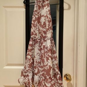 Selfie Leslie Maroon Backless Dress